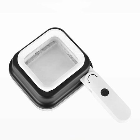 Forstørrelsesglass LED-lampe HVIT