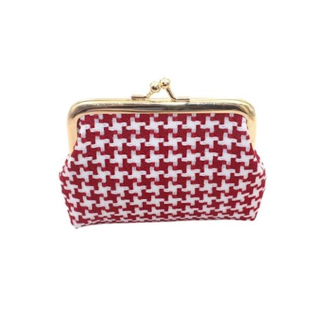 Punainen kolikkokukkaro-pussukka