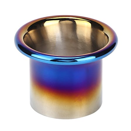 3 tum kalluftintag tratt system turbo horn rostfritt stål blå