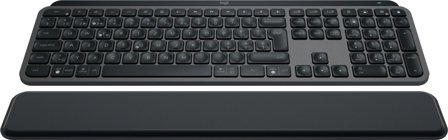 Logitech MX Keys S - tastatur - QWERTZ - Sveitsisk - grafitt - med Palm Rest
