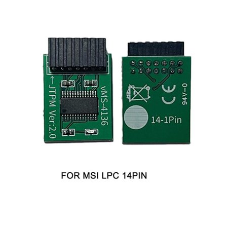 MSI LPC 14-pin TPM 2.0 Fjernkort Krypteringssikkerhetsmodul