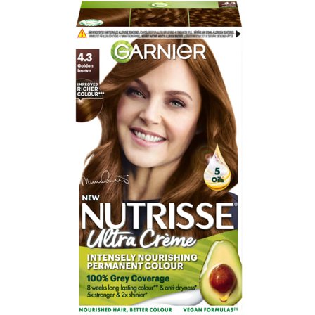 Garnier Nutrisse Permanent Nourishing Hair Color Nivå 3 Hårfärg Dam Brun ONESIZE