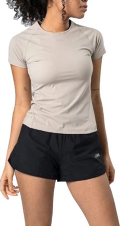 ICANIWILL Women's Mercury T-Shirt Women Short sleeved fitness sweater Beige XL