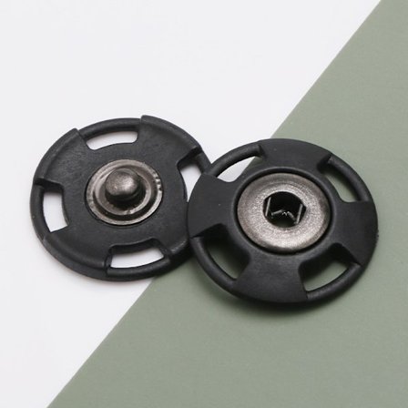 Gennemsigtige trykknapper - 25 mm, 10 stk.