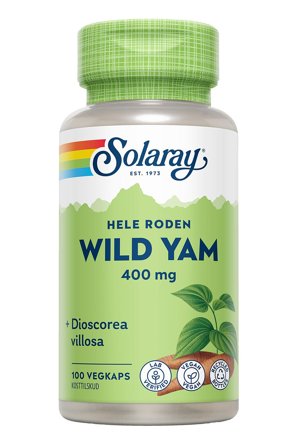 Solaray Wild Yam Root 400 mg 100 kaps., Helse & Madvarer, Kosttilskud Til Kvinder, Overgangsalder
