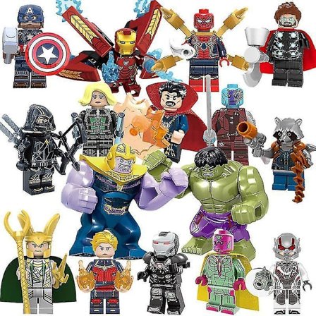 16pcs Superhero Figures Set Avengers Infinity War Minifigures Kids Toys