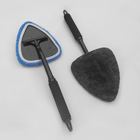 Triangelfönster vindrutevisare avfuktare bil vindruta rengöringsborste 2-delat plasthandtag