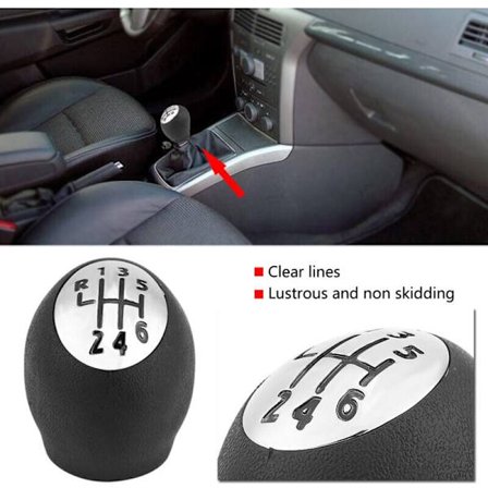 Växelspaksknopp, RENAULT 6-växlad växelspaksknopp: MEGANE-SCENIC-LAGUNA-SPACE-MASTER-TRAFIC,