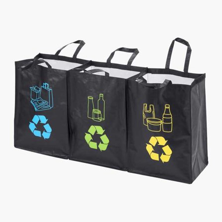 Biltema - Sorteringsbeholder 3 x 45 liter