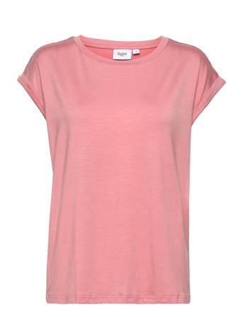 U1520, Jersey Tee S/S T-shirt Top Lyserød Saint Tropez