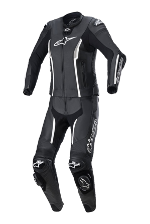 Alpinestars Stella Missile V2 Women's 2-Piece Leather Suit Black/White 44