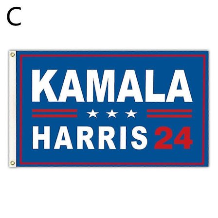 Kamala Harris 2024 Flag 3x5 Ft Harris til Præsident Flag med Messingøjer (FMY)