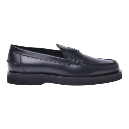 Baldinini Loafers in black calfskin Sort, Herre, Størrelse: 40 EU