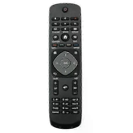 Yleiskaukosäädin Philips-televisioille, täydellinen korvaava kaukosäädin Philipsille, TV-kaukosäädin - Musta, RM-L1225