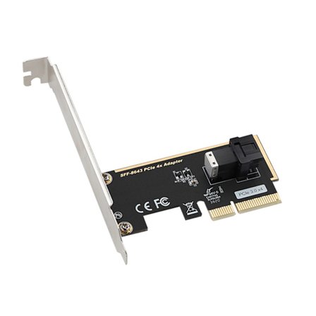 PCIe 3.0 4X/8X SFF 8643 till 2x u.2 Adapterkort för NVMe SSD-omvandlare