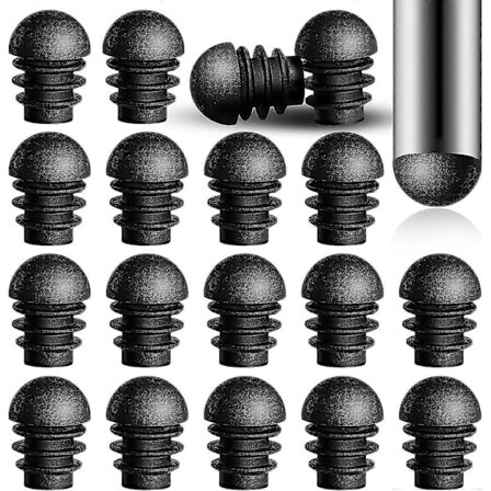 Runde Stolebeinplugger, 24 Stykker, 16mm Ytre Diameter Plast Stolebeinhetter, Stolebein Endestykker [DB]