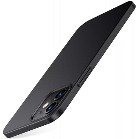 iPhone 14 Max Ultra-ohut kumipinnoitettu Mattav rinen Basic V2 Black