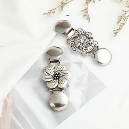 Sæt med 2 koftklips, koftklips til kvinder, vintage trøje