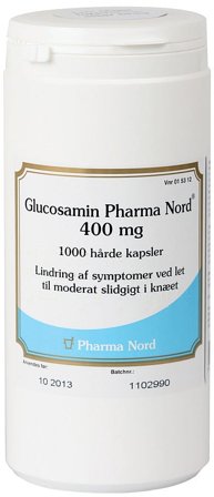 Pharma Nord Glucosamin Pharma Nord 400 mg hårde kapsler 1000 kaps., Medicin & Pleje, Håndkøbsmedicin, Smerter
