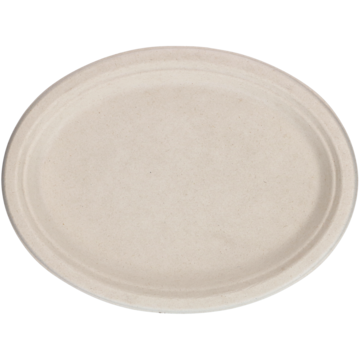 Bagassetallerken Brun 26x19cm