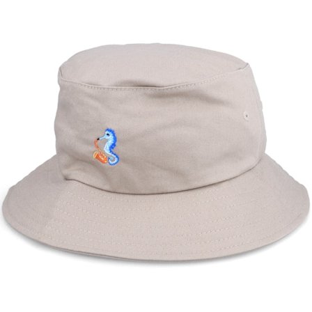 Abducted - Beige bucket Cappello - Tiny Sea Horse Saxophone Khaki Bucket @ Hatstore