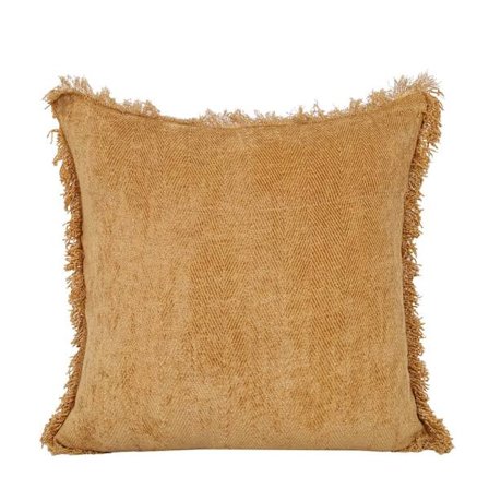 Sennep polyesterpude 45x45cm – Dekorativ pude