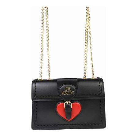 Love Moschino - Axelremsväskor - Svart - Dam - Storlek: One Size, Dam, Storlek: ONE SIZE