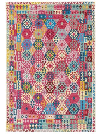 Ruva Kilim Indoor/Outdoor Rug Washable 160X230 Multicolor