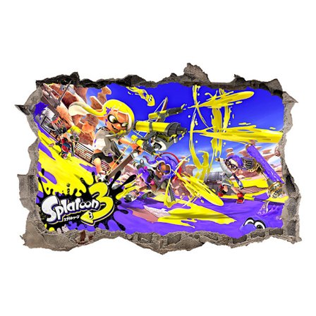 Cartoon anime warrior 3D seinä tarra poika makuuhuoneen sängyn vieressä asettelu itseliimautuva huoneen juliste 40*60 cm