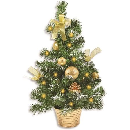 Mini juletræslys Kunstigt juletræ til skrivebord, 20 LED-lyskæder, juletræspynt, bruges til julebordsdekoration,