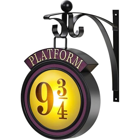 Plattform 9 3/4 Skiltlys