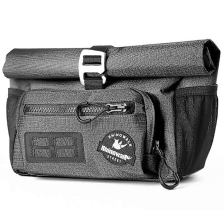 RHINOWALK BCT0201 Vattentät Cykelstyre Väska 4L Snabbkoppling Främre Rör Korg Väska - Svart