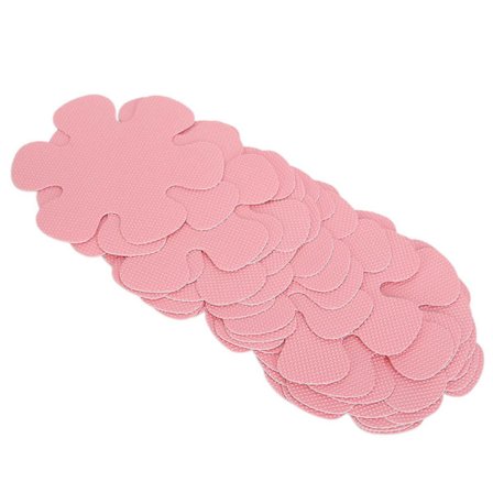 20 stk. 10 cm Sklisikre Badekar Klistremerker Blomsterformet Sikkerhet Baderom Badekar Dusjer Trinn Selvklebende Dekaler med Skrape Rosa Blomster