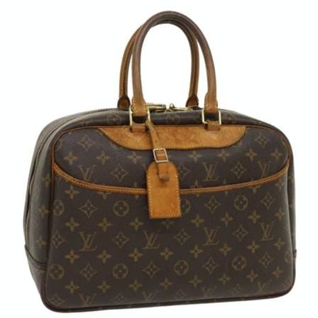 Louis Vuitton Vintage Pre-owned Canvas Deauville Brun, Dame Vintage Tasker, Størrelse: ONE Size