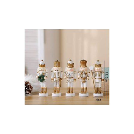 (4 stycken) Julnötknäppare, Träsoldat Nötknäppare Set Ch