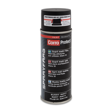 CorroProtect Sprayfärg Mattsvart 400ml