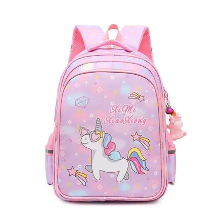 Studenter Skole Taske Børn Taske Børnehave Børn Sød Rygsæk Pige Pony Rygsæk - Medium Lilla