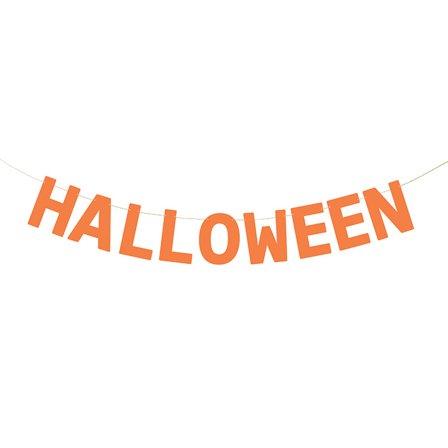 Banner Oransje "HALLOWEEN" 2,5m