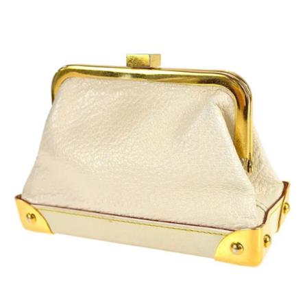 Louis Vuitton Vintage, Pre-owned Leather wallets Wit, Dames, Maat:ONE Size