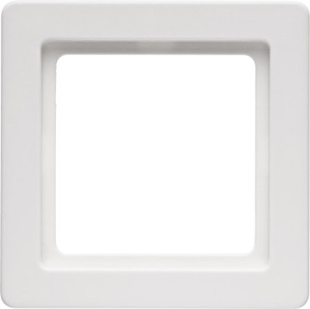 Hager 10116089 Dekkramme 1 rom, polarhvit, Strømbrytere & vegguttak