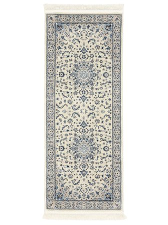 Piccolo Nain Emilia Tappeto - Beige/Blu Chiaro 80X200