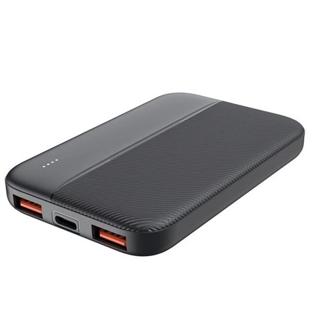 United PB2502 powerbank 5000 mAh med USB-A og USB-C - Svart