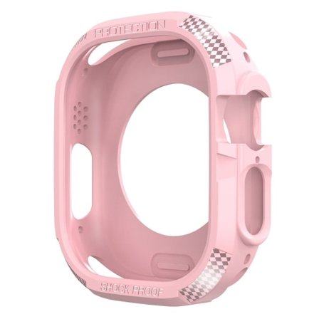 Apple Watch Ultra-överdrag i cabonfiber - Rosa