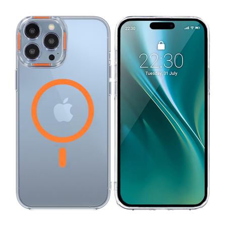 iPhone 15 Pro Max Stöttålig Mobilskal med Magsafe - Orange Orange