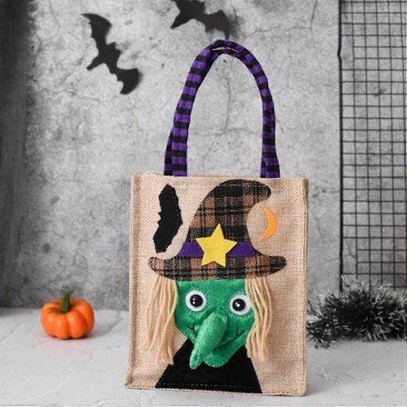 Halloween Muleposer, Halloween Trick or Treat Favorposer Festlig Godtepose med Håndtag
