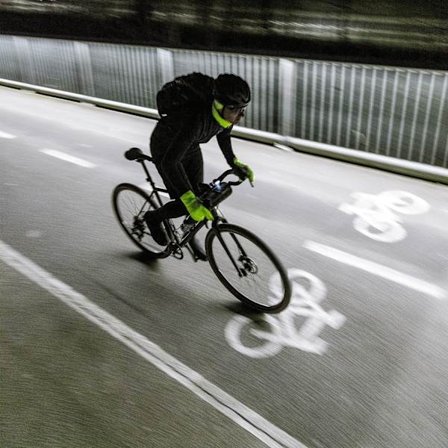 Sort - str. L regnfrakke oversko civil cykel regnjakke (42-