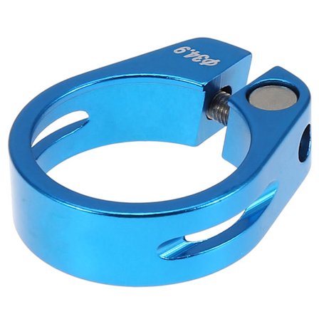 34,9 mm Cykelsaddelklemme i aluminiumslegering, mountainbike sadelpinds tilbehør (blå)