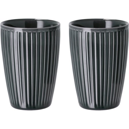 Pillivuyt Plissé termosmuki 25 cl, 2 kpl, midnight blue