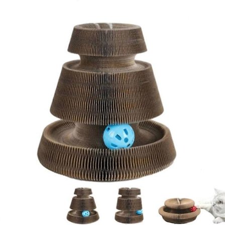 Kitty Curls Kradsebræt til katte, 2025 Ny Vendbar Infinity Kitty Kurlz Legetøj