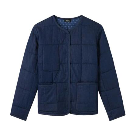 A.p.c., A.p.c. Jackets Blue Niebieski, Kobieta, Rozmiar: 2XS